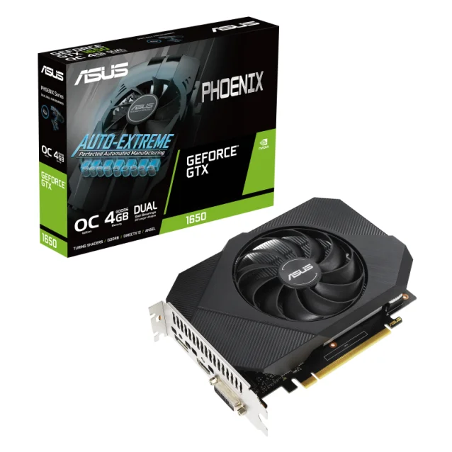 Scheda video ASUS Phoenix PH-GTX1650-O4GD6-P-V2 NVIDIA GeForce GTX 1650 4 GB GDDR6 [90YV0GX0-M0CA00]