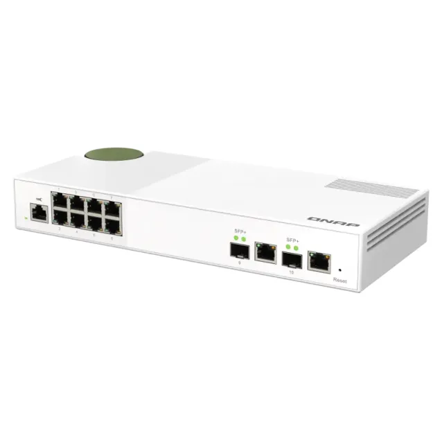 QNAP QSW-M2108-2C switch di rete Gestito L2 2.5G Ethernet (100/1000/2500) Grigio, Bianco [QSW-M2108-2C]