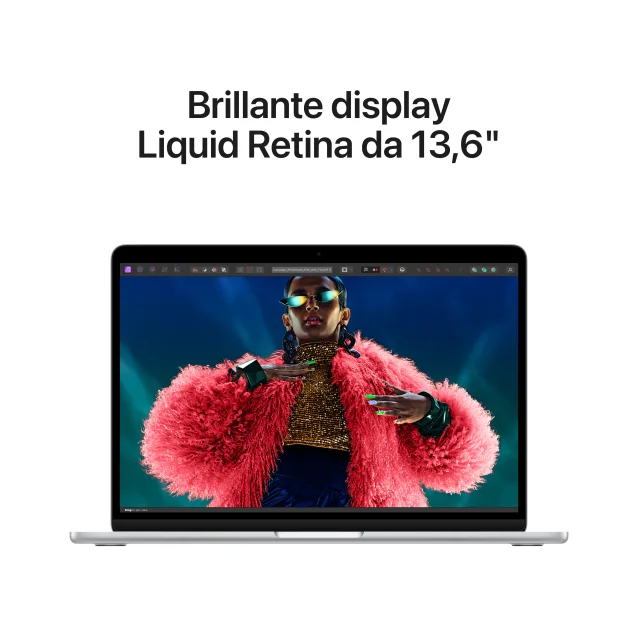 Notebook Apple MacBook Air 13'' M3 chip con core 8 CPU e 10 GPU, 8GB, 512GB SSD Argento [MRXR3T/A]