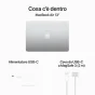 Notebook Apple MacBook Air 13'' M3 chip con core 8 CPU e 10 GPU, 8GB, 512GB SSD Argento [MRXR3T/A]