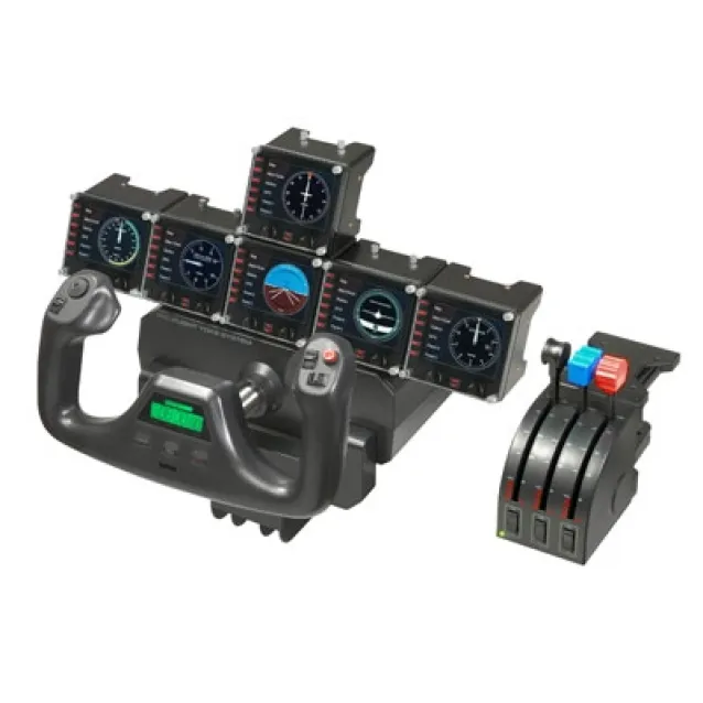 Logitech G Flight Instrument Panel Nero USB 2.0 Simulazione di Volo Analogico/Digitale PC [945-000008]