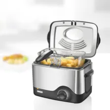 Unold 58615 fryer Single Black, Stainless steel