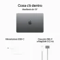 Notebook Apple MacBook Air 13'' M3 chip con core 8 CPU e GPU, 8GB, 256GB SSD Grigio Siderale [MRXN3T/A]