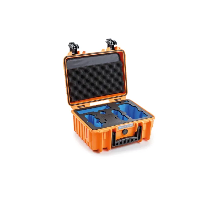 B&W 3000/O/MavicA2 Borsa per drone Arancione Polipropilene (PP) [3000/O/MAVICA2]