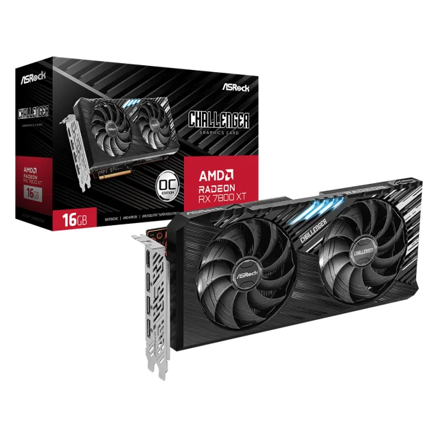 Scheda video Asrock Challenger Radeon RX 7800 XT AMD 16 GB GDDR6 [90-GA4SZZ-00UANF]