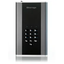 Hard disk esterno iStorage diskAshur DT 2 disco rigido TB Nero, Grafite (iStorage DT2 2TB Graphite) [IS-DT2-256-2000-C-G]