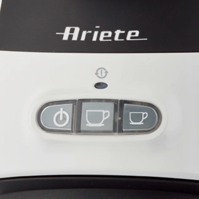 Macchina per caffè Ariete 1301, da compatibile con cialde ESE, 1100 Watt, Bianco e Nero [00M130100AR0]