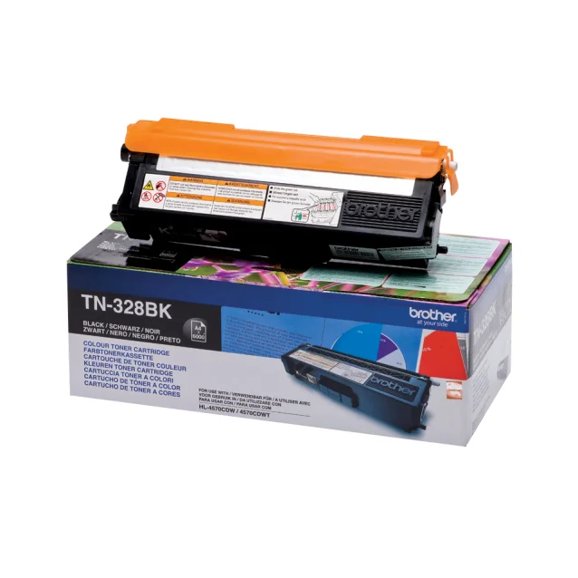 Brother TN-328BK cartuccia toner 1 pz Originale Nero [TN-328BK]