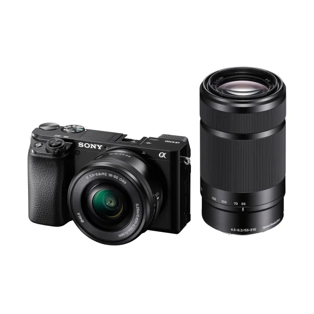 Sony α Alpha 6100 Fotocamera Digitale Mirrorless con Obiettivo Intercambiabile SELP 16-50mm, Sensore APS-C, Real Time Eye AF e Tracking Autofocus, Nero [ILCE6100LB.CEC]