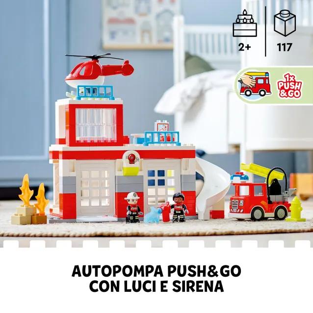 LEGO DUPLO Caserma dei Pompieri ed elicottero [10970]