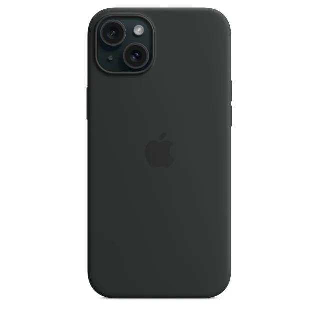 Custodia per smartphone Apple MagSafe in silicone iPhone 15 Plus - Nero [MT103ZM/A]