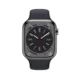 Smartwatch Apple Watch Series 8 GPS + Cellular 45mm Cassa in Acciaio Inossidabile color Grafite con Cinturino Sport Band Mezzanotte - Regular