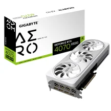 Scheda video GIGABYTE AERO GeForce RTX 4070 SUPER OC 12G NVIDIA 12 GB GDDR6X [GV-N407SAERO OC-12GD]