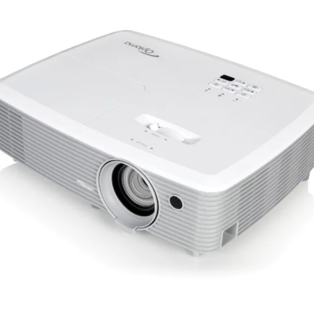 Optoma W400+ videoproiettore Proiettore a raggio standard 4000 ANSI lumen DLP WXGA (1280x800) Compatibilità 3D Grigio, Bianco [95.78L01GC0E]