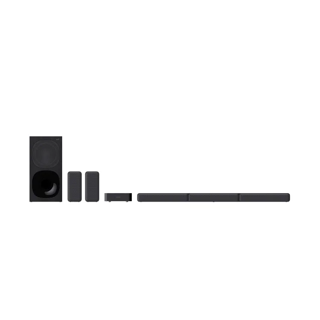 Altoparlante soundbar Sony HT S40R – Soundbar TV a 5.1 canali, dolby Digital, con autoparlanti posteriori wireless (Nero) [HTS40R.CEL]