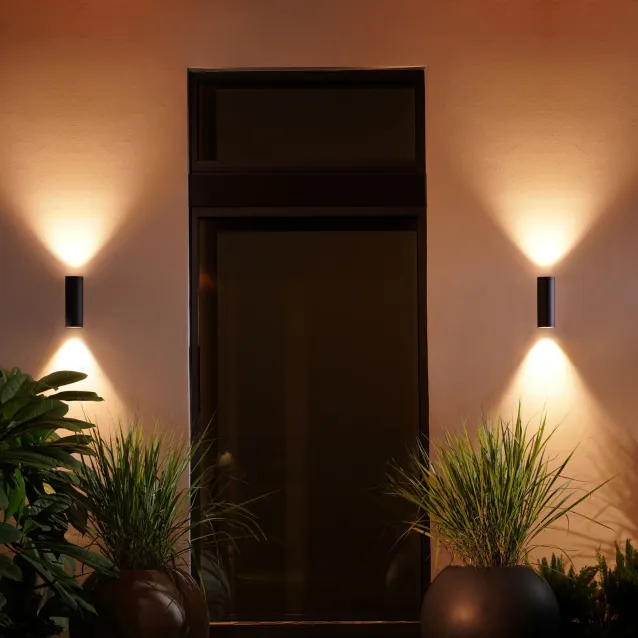 Philips by Signify Hue White and Color ambiance Appear Lampada Smart a parete Up/Down Nero in Alluminio [17463/30/P7]