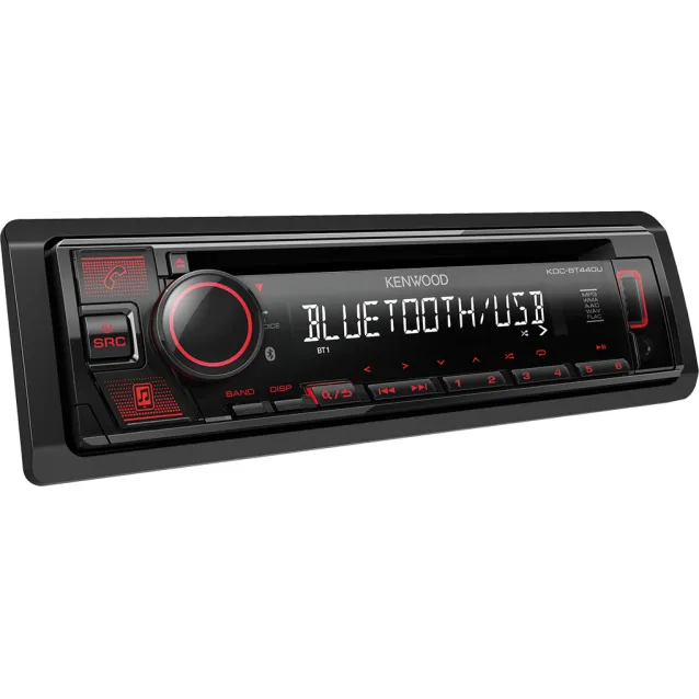 Autoradio Kenwood KDC-BT440U Ricevitore multimediale per auto Nero 50 W Bluetooth [KDC-BT440U]