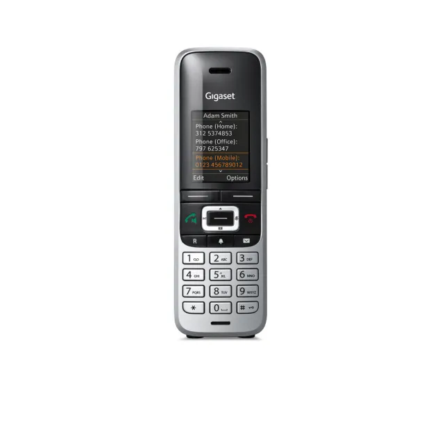 Gigaset Premium 100 HX Telefono intelligente Identificatore di chiamata Nero, Acciaio inossidabile [S30852-H2669-R111]