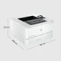 Stampante laser HP LaserJet Pro 4002dne, Bianco e nero, per Piccole medie imprese, Stampa, HP+; idonea Instant Ink; stampa da smartphone o tablet; fronte/retro [2Z605E#B19]