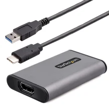 StarTech.com Scheda di Acquisizione Video USB HDMI, Adattatore Esterno USB-A/C 3.0 per HDMI 4K 30Hz, UVC, Live Streaming, Capture; Compatibile USB-A, USB-C, TB3 - Windows/Mac/Ubuntu (USB 30 Capture Device) [4K30-HDMI-CAPTURE]