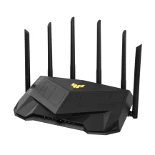 ASUS TUF Gaming AX6000 router wireless Gigabit Ethernet Dual-band [2.4 GHz/5 GHz] Nero (Asus [TUF-AX6000] Dual Band Wi-Fi 6 Router Port 2x 2.5G Ports USB AiMesh AiProtection Pro RGB) [90IG07X0-MU9C00]