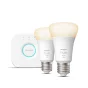 Philips Hue White Starter Kit Bridge + 2 Lampadine Smart E27 75W [8719514289116]