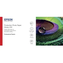 Carta fotografica Epson Production Photo Paper Glossy 200 24 x 30m (Epson - Polyethylene [PE] glossy microporous micron Roll [60.96 cm 30 m] g/m² 1 roll[s] photo paper for SureColor P10000, P20000, SC-P10000, P6000, P7000, P7500, [C13S450371]