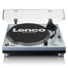Lenco L-3809ME piatto audio Giradischi a trasmissione diretta Blu, Metallico [L-3809ME]