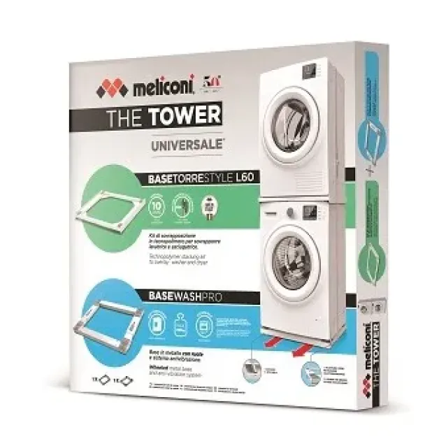 Meliconi The Tower accessorio e componente per lavatrice Kit di sovrapposizione 1 pz