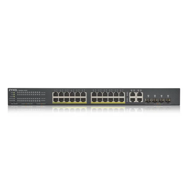 Switch di rete Zyxel GS1920-24HPV2 Gestito Gigabit Ethernet (10/100/1000) Supporto Power over (PoE) Nero [GS192024HPV2-EU0101F]