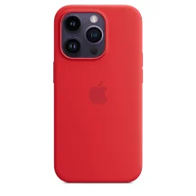 Custodia per smartphone Apple MagSafe in silicone iPhone 14 Pro - [PRODUCT]RED (IPHONE PRO SILICONE CASE WITH MAGSAFE [PRODUCT]RED) [MPTG3ZM/A]