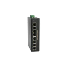 LevelOne 8-Port Fast Ethernet PoE Industrial Switch, 4 PoE Outputs, 802.3at/af PoE, 126W, -40°C to 75°C