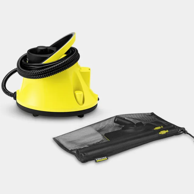 Kärcher SC 4 Deluxe EasyFix Pulitore a vapore cilindrico 1,3 L 2200 W Nero,  Giallo