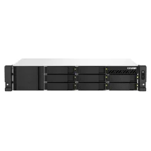 QNAP TS-864EU-RP-8G server NAS e di archiviazione Armadio (2U) Collegamento ethernet LAN Nero [TS-864EU-RP-8G]