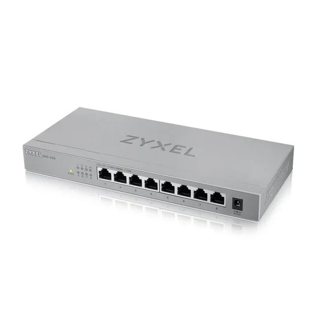 Switch di rete Zyxel MG-108 Non gestito 2.5G Ethernet (100/1000/2500) Acciaio [MG-108-ZZ0101F]