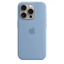 Custodia per smartphone Apple MagSafe in silicone iPhone 15 Pro - Blu inverno (Apple Back cover for mobile phone compatibility winter blue Pro) [MT1L3ZM/A]