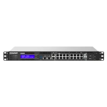 Switch di rete QNAP QGD-1602P Gestito L2 2.5G Ethernet (100/1000/2500) Supporto Power over (PoE) Nero, Grigio [QGD-1602P-C3758-16G]