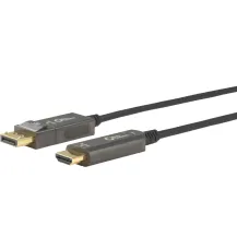 Microconnect DP-HDMI-3000V1.4OP cavo e adattatore video 30 m DisplayPort HDMI tipo A [Standard] Nero (Premium Optic DP - Cable 30m cable, 1.4 2.0 Support 4K 60Hz, 18Gbps, YUV4:4:4, EDID/HDCP2.4 Warranty: 300M) [DP-HDMI-3000V1.4OP]