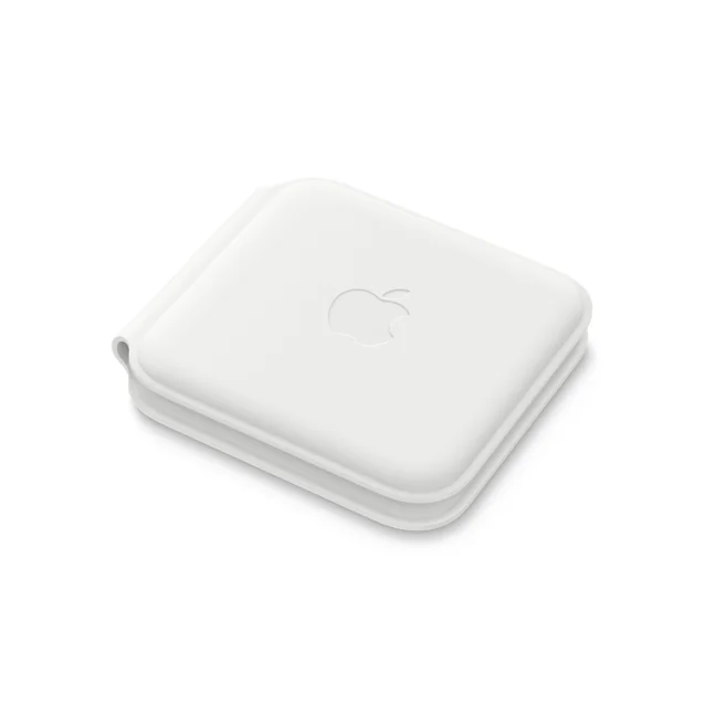 Apple MHXF3ZE/A Caricabatterie per dispositivi mobili Auricolare, Smartphone, Orologio intelligente Bianco Lightning Carica wireless Interno [MHXF3ZE/A]
