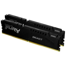 Memoria Kingston Technology FURY 16 GB 5200 MT/s DDR5 CL40 DIMM (Kit da 2) Beast Black [KF552C40BBK2-16]