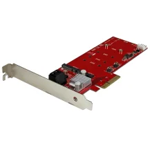 StarTech.com Scheda PCI Express Controller 2x M.2 NGFF SSD RAID con 2 Porte Sata III - PCIe [PEXM2SAT3422]