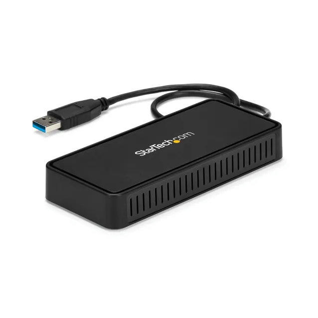 StarTech.com Adattatore USB Ethernet, Convertitore USB 3.0 a Ethernet  10/100/1000 Gigabit per Laptop, Cavo integrato 30 cm