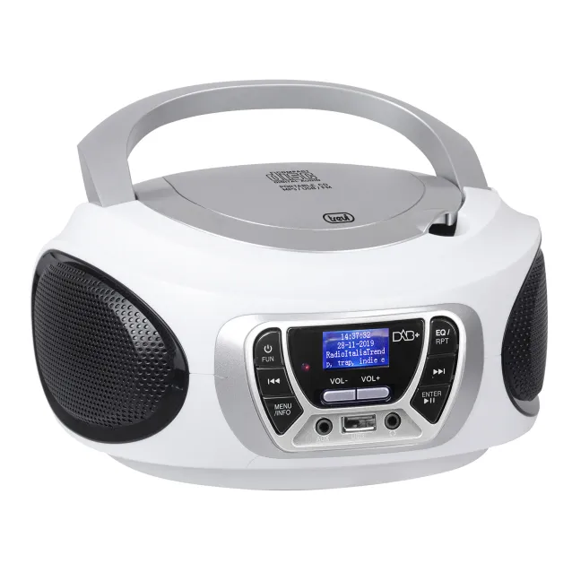 Radio CD Trevi CMP 510 DAB Digitale 3 W DAB, DAB+, FM Bianco Riproduzione MP3 [0CM51001]
