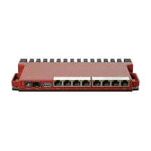 Mikrotik L009UiGS-RM router cablato 2.5 Gigabit Ethernet, Ethernet Rosso (MikroTik L009 8 Port PoE High Performance Router - includes rackmount L009UiGS-RM) [L009UiGS-RM]