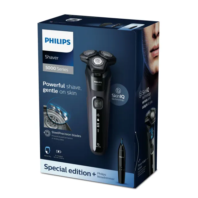 Philips SHAVER Series 5000 Rasoio elettrico Wet & Dry con lame SteelPrecision [S5588/26]