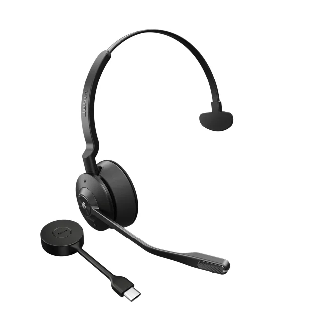 Cuffia con microfono Jabra Engage 55 Auricolare Wireless A Padiglione Ufficio Nero, Titanio [9553-470-111]