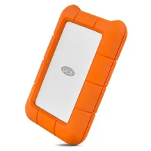 LaCie Rugged USB-C external hard drive 1000 GB Orange, Silver