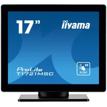 iiyama ProLite T1721MSC-B2 Monitor PC 43,2 cm [17] 1280 x 1024 Pixel SXGA LED Touch screen Da tavolo Nero (17 PROLITE - 17 touchscreen featuring 10 touch points and PCAP technology) [T1721MSC-B2]