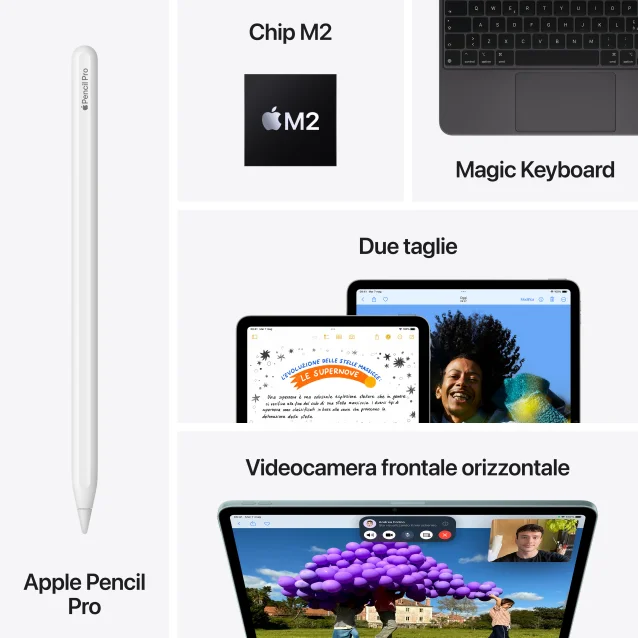 Tablet Apple iPad Air 13'' Wi-Fi 256GB - Galassia [MV2G3TY/A]