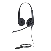 Cuffia con microfono Jabra Biz 1500 Duo QD Auricolare Cablato A Padiglione Ufficio Bluetooth Nero [1519-0154]